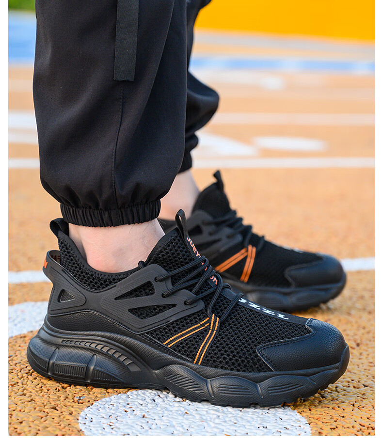 Jiuzhou Wolf Warrior Summer Lightweight Breathable Anti-Smash and Anti-Puncture Safety Shoes 988 Insulated 6kV Camel Mesh Size 40 7