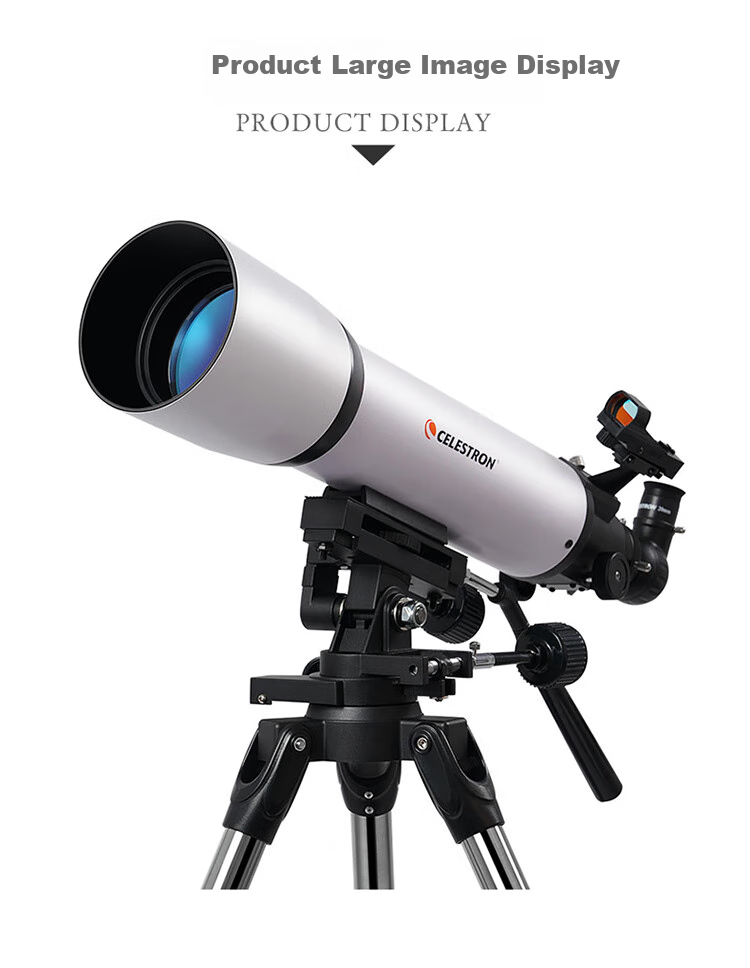 Celestron 80AZ High-Definition High-Power Astronomy Telescope for Stargazing Professional Deep Space Astronomy Student Science Gift 16