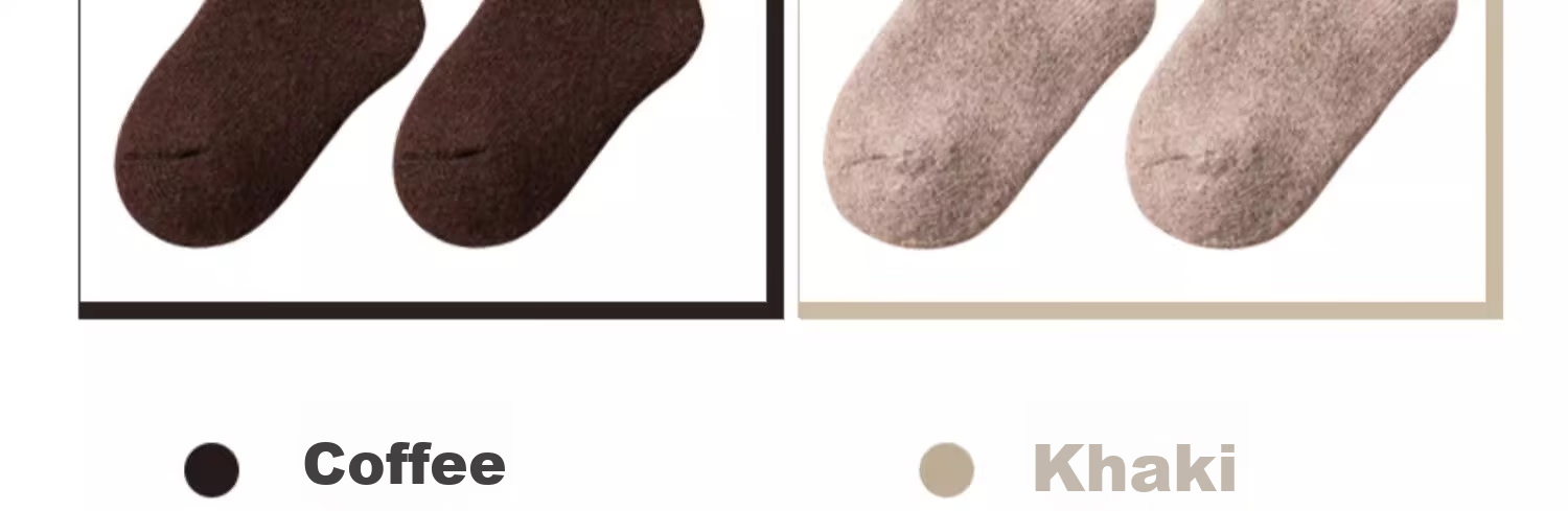 Bejirog Children's Wool Socks for Ages 6-12, Thick And Fleece-Lined for Autumn And Winter, Warm Baby Thick Socks, Cotton-Polyester Blend Socks for Boys And Girls 12