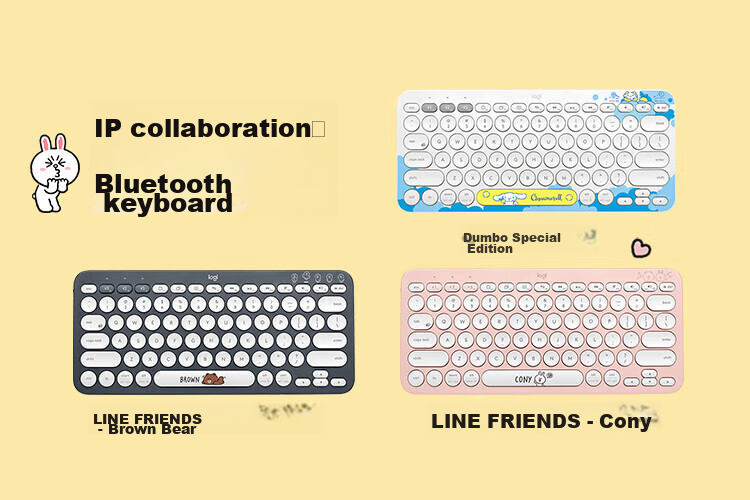 Logitech K390 Enterprise Wireless Bluetooth Keyboard Upgraded K380 Mac Laptop Tablet iPad Computer Silent Keyboard Multi-Device Ultra-Thin Home Use 79 Keys Blue 3
