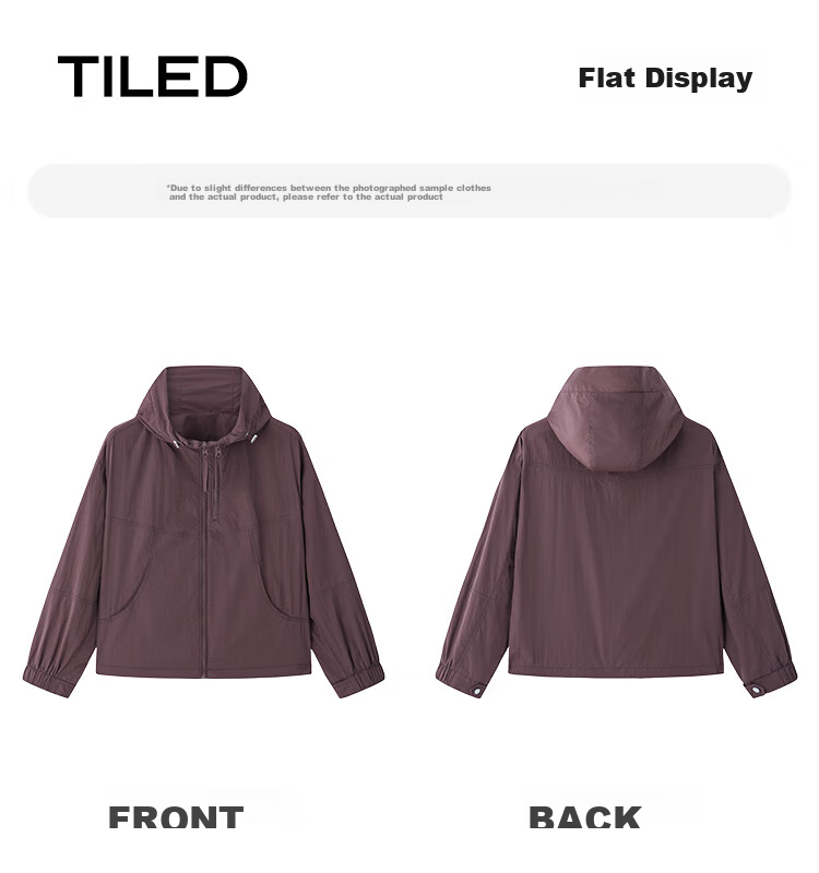 Dme [Elegant Wine Red Jacket] Spring And Autumn Hooded Double Zipper Split Design Long Sleeve Coat for Wome 9