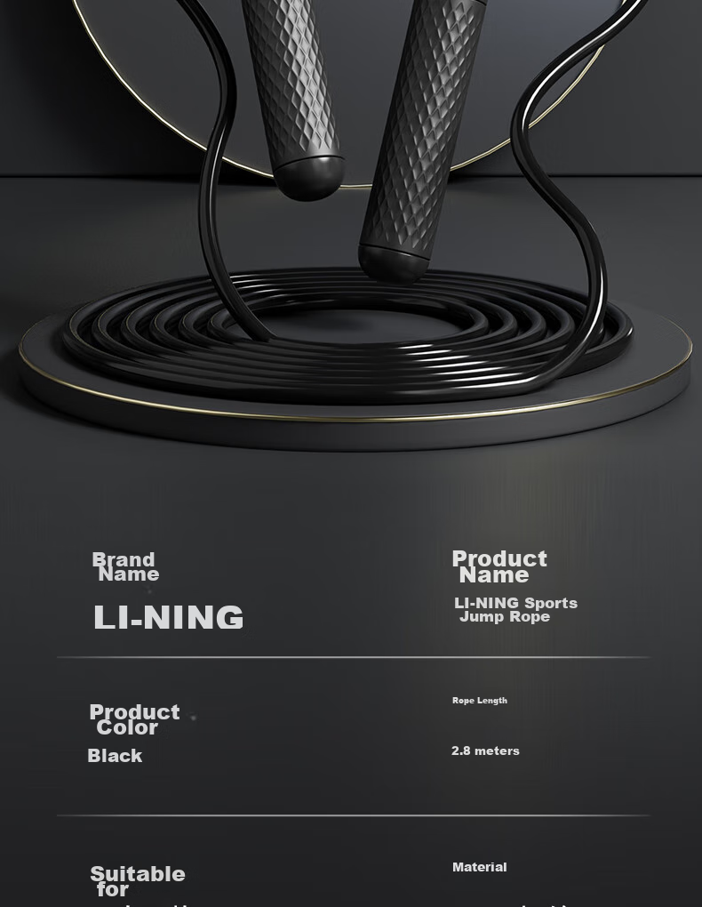 Li-Ning Jump Rope for Adults with Counter, Children, Primary School Students, Competition, High School Entrance Exam, Jump Rope for Men And Women, Exam-Specific Steel Wire, Weight Loss, Speed Competitio 19