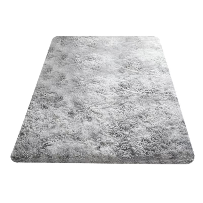 MOON TIME Living Room Carpet, Long Velvet Sofa And Coffee Table Rug, Bedroom Bay Window Bedside Mat, Simple White 200*250cm