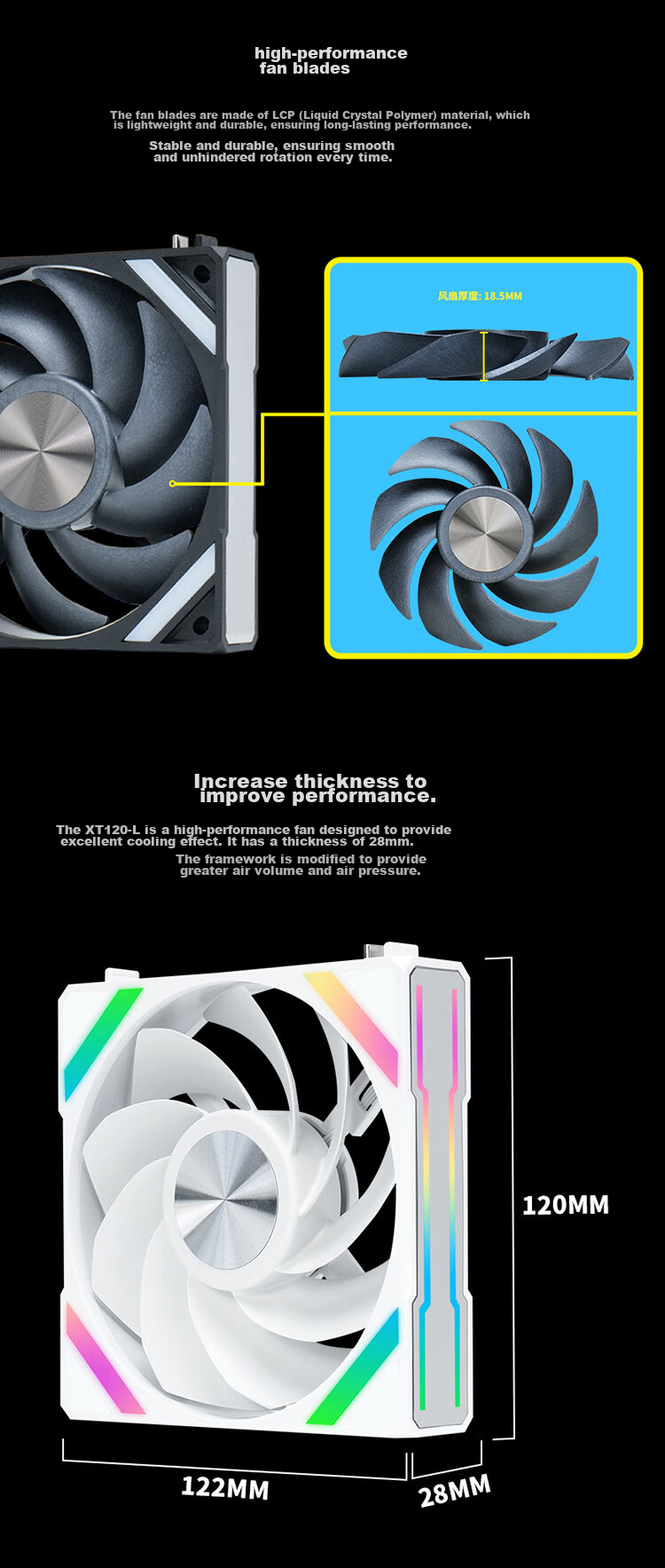 SAMA Second Generation XW360D Standard Fan Black Integrated 360 Water-Cooled CPU Cooler (2.1-Inch LCD Small Round Display) 5