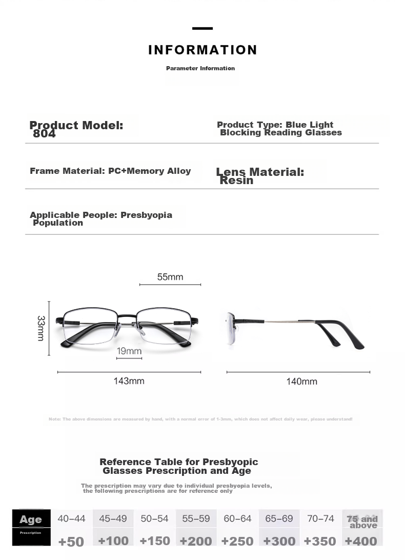 LESCA LUNETIER Anti-Blue Light Reading Glasses, Anti-Radiation High-Definition Titanium Alloy Lightweight Presbyopic Glasses, Premium High-End Brand, 2.5 Diopters 12