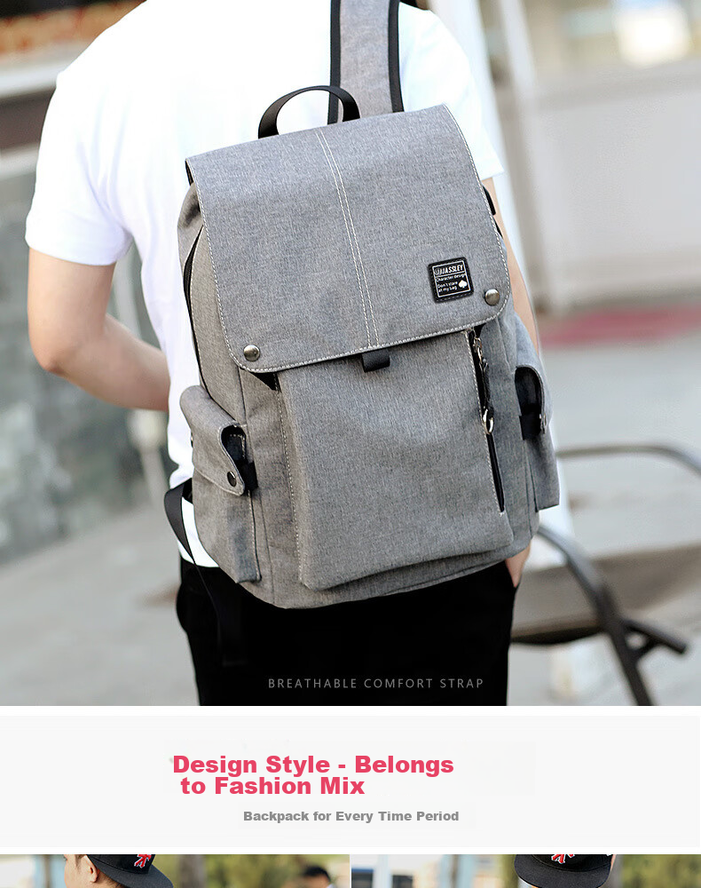 HALFEEL Backpack for Men, Large Capacity Business Travel Laptop Backpack for Middle School, High School And College Students 11