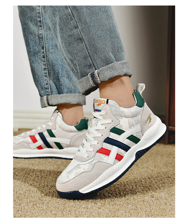 CARTELO Men's Shoes, Breathable Casual Sports Sneakers, Autumn And Winter Outdoor Jogging Hiking Travel Retro Versatile Classic New Style 18
