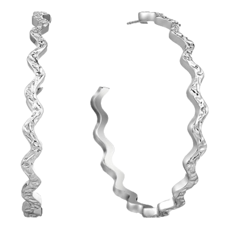 Arsis Flowing Light Series Lianjing Wave Earrings for Women, Fashion Jewelry, 925 Silver Studs, Birthday Gift for Girlfriend