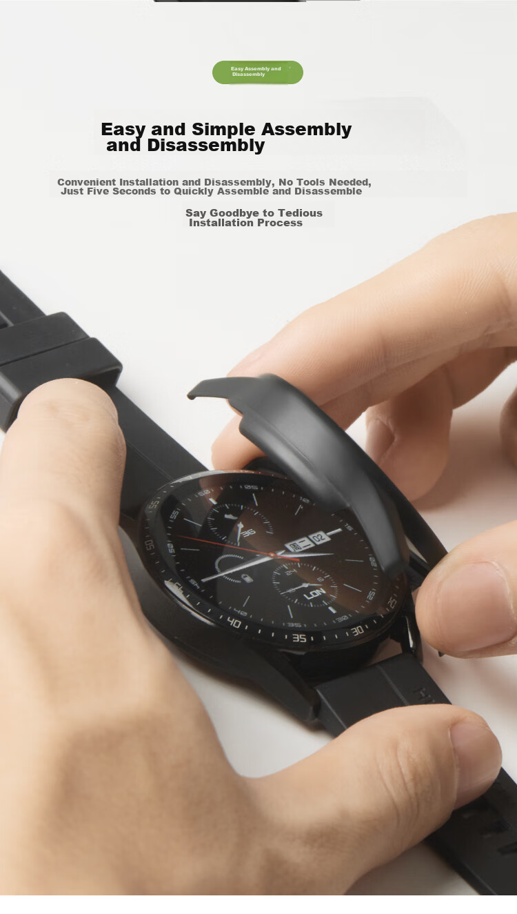 MSSM Compatible with Huawei Watch GT4 Protective Case, GT3/watch3 Case Film Integrated, High-Definition Shockproof Anti-Scratch Case, 42/46mm Dial [With Scale - Transparent] GT4-46mm 13