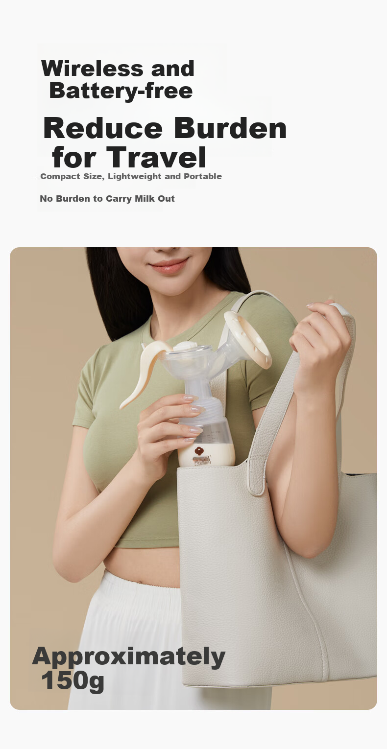 Shiyuejiejing Manual Breast Pump, Postpartum Portable Hand-Operated Breast Pump, Milk Collector 12