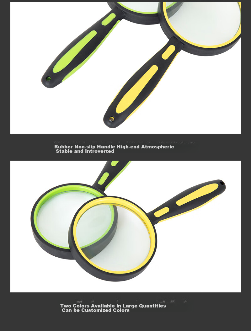 StarMICRO Magnifying Glass for Elderly Reading, High-Definition High-Magnification, Sold by JD, Reading Appreciation Metal Wooden Handle Large Aperture 90mm Magnifier 7
