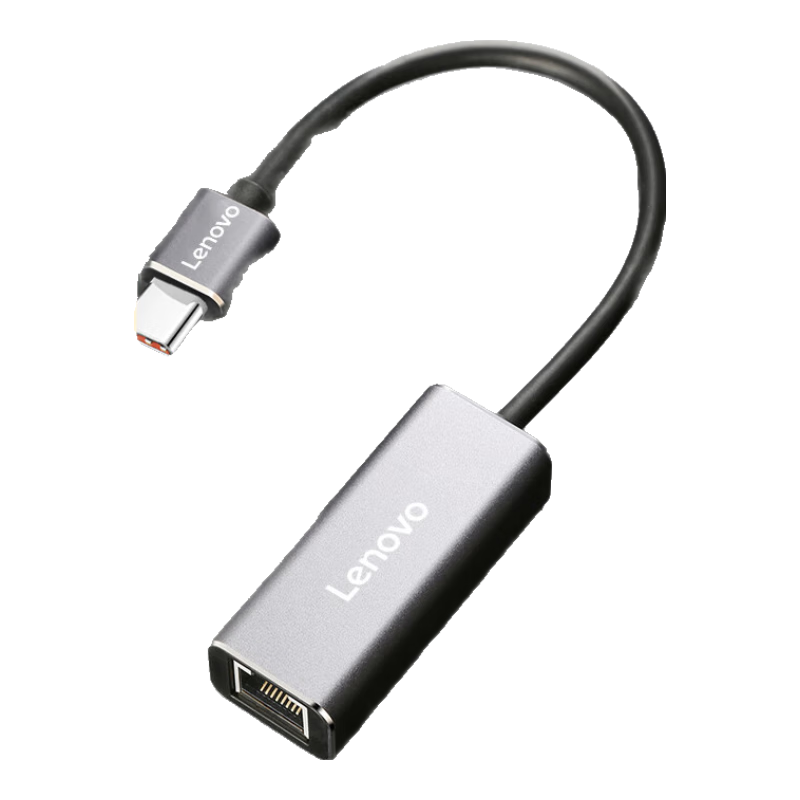 Lenovo Type-C to Gigabit Ethernet Port Expansion Dock, RJ45 Wired Network Card Adapter, Laptop Converter, Splitter, Universal Wired Connectio
