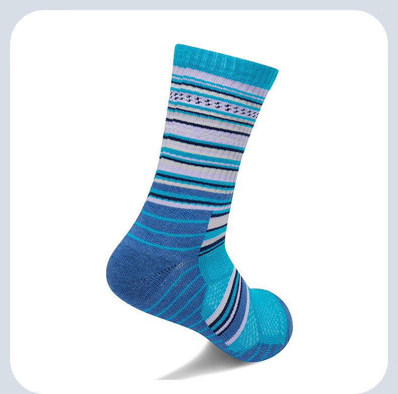 TFO Merino Outdoor Socks, Breathable Comfortable Sports Wool Socks for Hiking And Running, 2202487 Men's Black Style 6