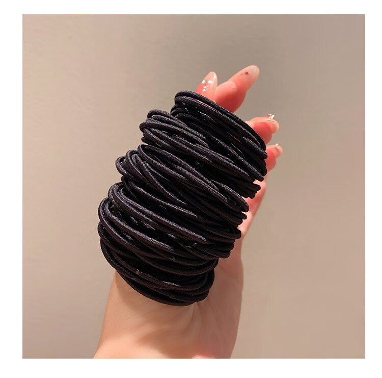 Chense Hair Ties [50 Pieces], Women's High Ponytail Hair Bands, Elastic Rubber Bands for Styling Hair 12