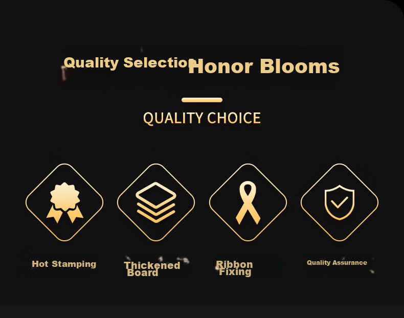 Ouliwen Honorary Certificate Gold-Stamped Award Certificate with Glossy Cover, High-End Employee Award, 8K Size, with 10 Inner Pages, Pack of 10 2