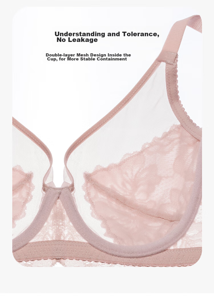 Ordifen 26 New Style Bra, Minimizing for Large Breasts, Full Coverage, Ultra-Thin, Low-Collar, Brassiere Set, Plus Size Women's Bra XB3314 10