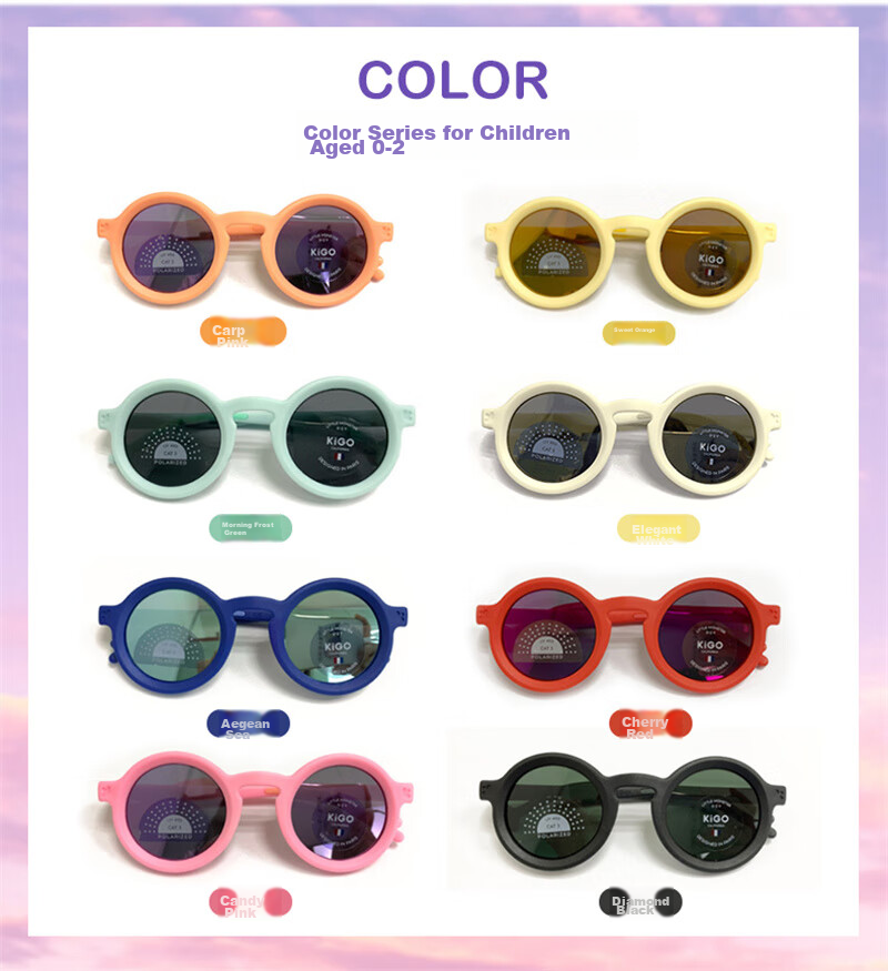 Kigo Children's Polarized Sunglasses, UV Protection, Pristine Elegant White (Ages 2-5) 15
