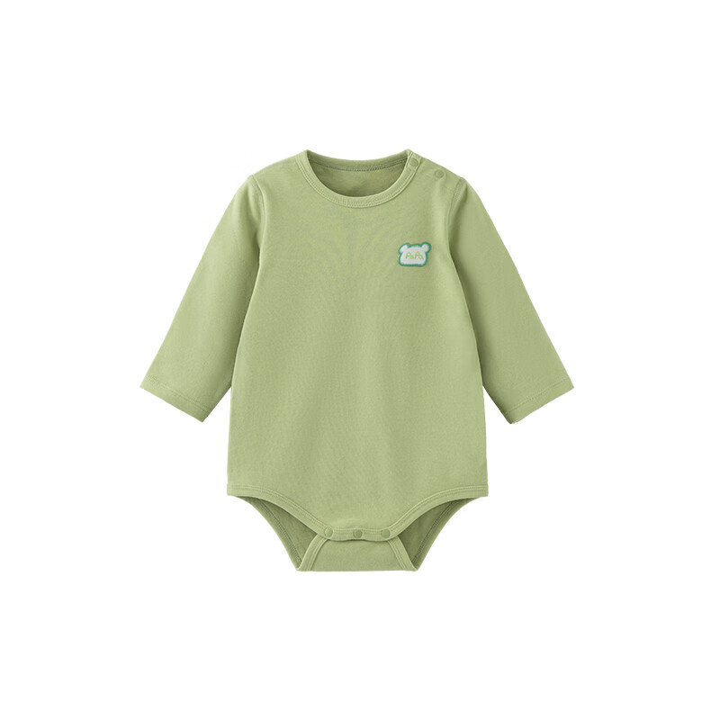 Детский комбинезон Papa Spring and Autumn для мальчиков и девочек, костюм для ползания, боди, зеленый, 80 см