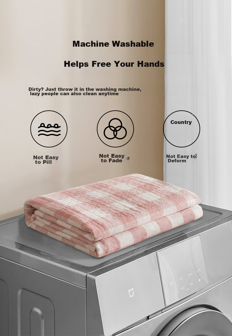 JD Original Pure Cotton Gauze Blanket, 100% Cotton Air Conditioning Quilt Towel Blanket, Class A Woolen Blanket Summer Cool Quilt, Pink 1.5x2m 15