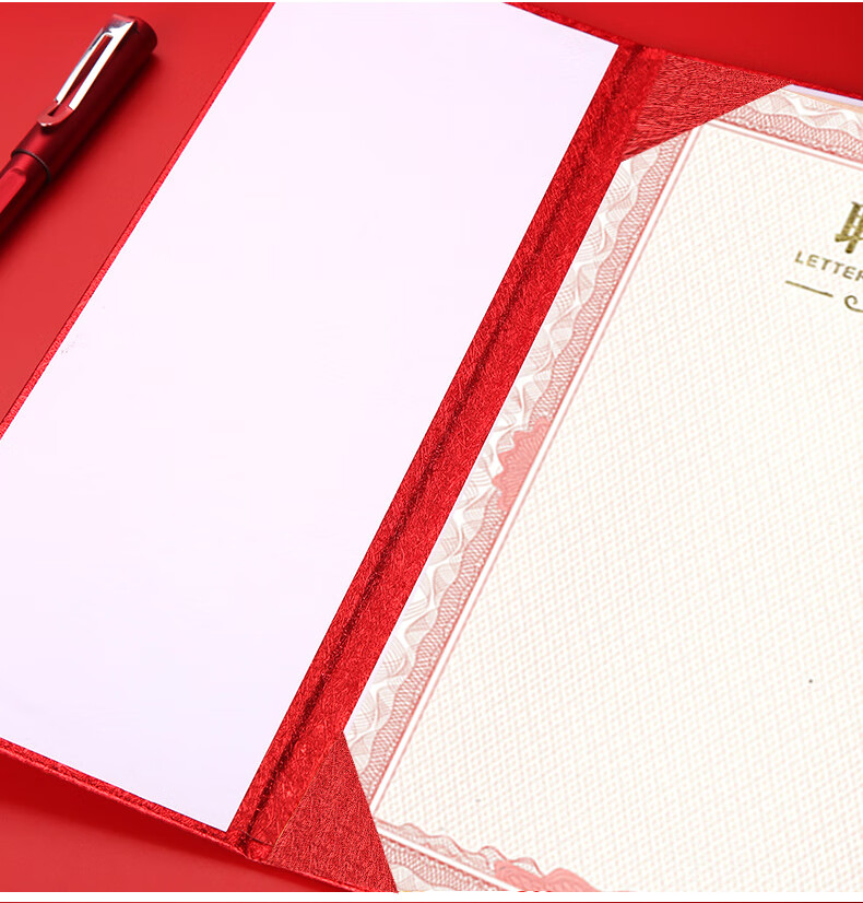 Jiamo Premium A4 Pearl Matte Frosted Gold Foil Appointment Letter Cover Custom High-End Invitation Letter A4 Tri-Fold Appointment Letter with 2 Inner Pages 4