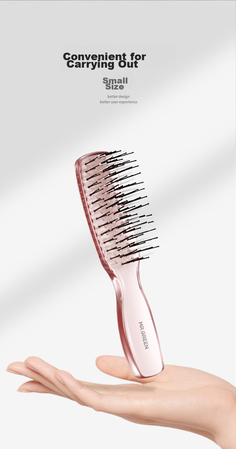 MR.GREEN German Comb for Women, Massage Comb with High And Low Teeth, Straightening And Curling Comb, Long Hair Volumizing Styling Comb, Wet And Dry Use Transparent Soft Tooth Comb in Gift Box Mr-7507 2