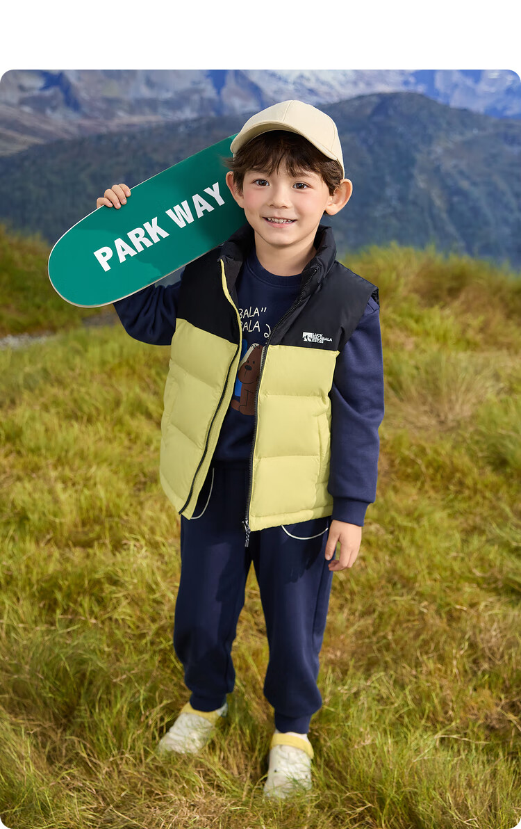 BALABALA Children's Clothing, Kids' Vest, Boys And Girls down Jacket, New Winter Outerwear, Warm And Comfortable, Versatile And Trendy 19