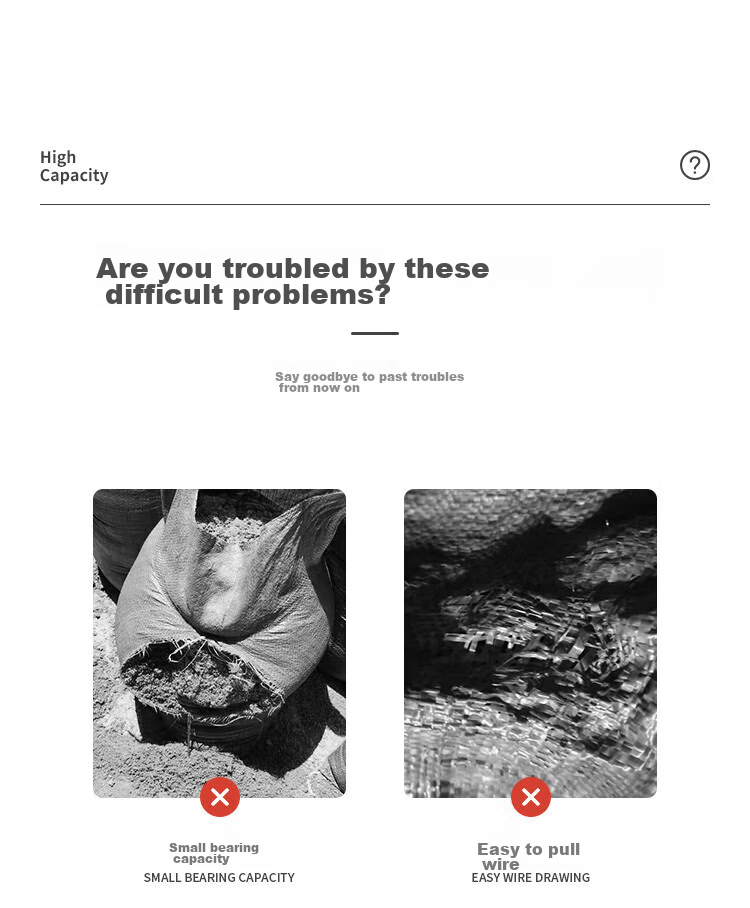 BIAZE Daily Use Snake Skin Bags, Woven Bags, Moving Bags, Flood Prevention Bags, Cement Sand Bags for Renovation And Garbage, Express Packaging Bags, 100 Pieces, 40*60, BYG95 4