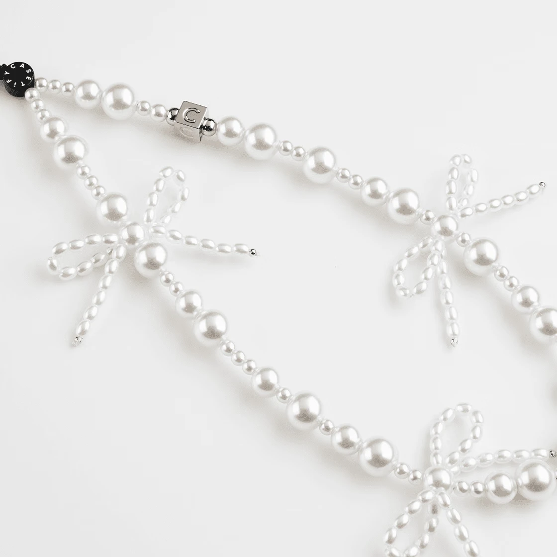 CASETIFY Snowflake Bow Phone Chain, Suitable for All IPhone Series, Portable Phone Lanyard Accessory