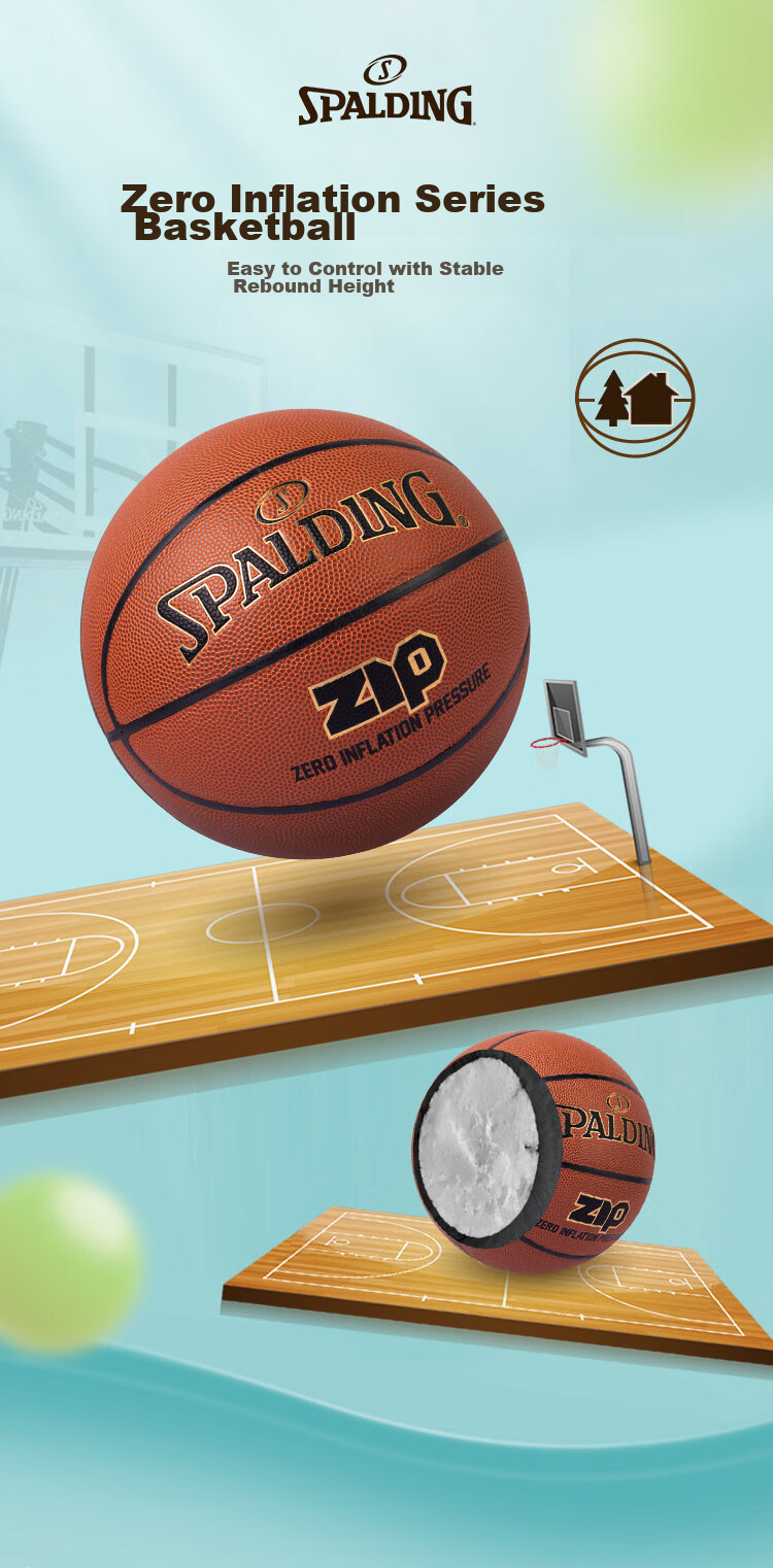 SPALDING Children's Size 5 Youth Basketball, Lightweight Training PU Ball, Suitable for Indoor And Outdoor Use, Model 76-893Y 1