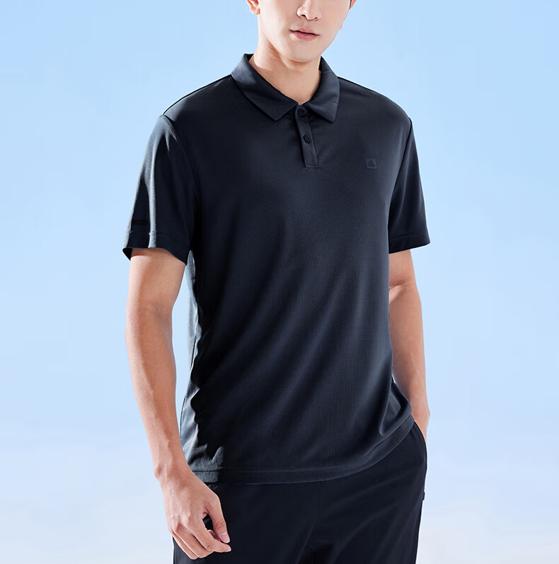 PEAK Polo Shirt for Men, Summer New Style, Sports Fitness Business Top, Breathable Casual T-Shirt, Loose Short Sleeve DF652241 58