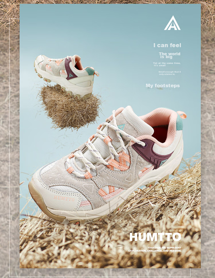 HUMTTO Outdoor Hiking Shoes for Women, Lightweight Comfortable Casual Trekking Shoes Professional Non-Slip Climbing Shoes Beige Size 37 2
