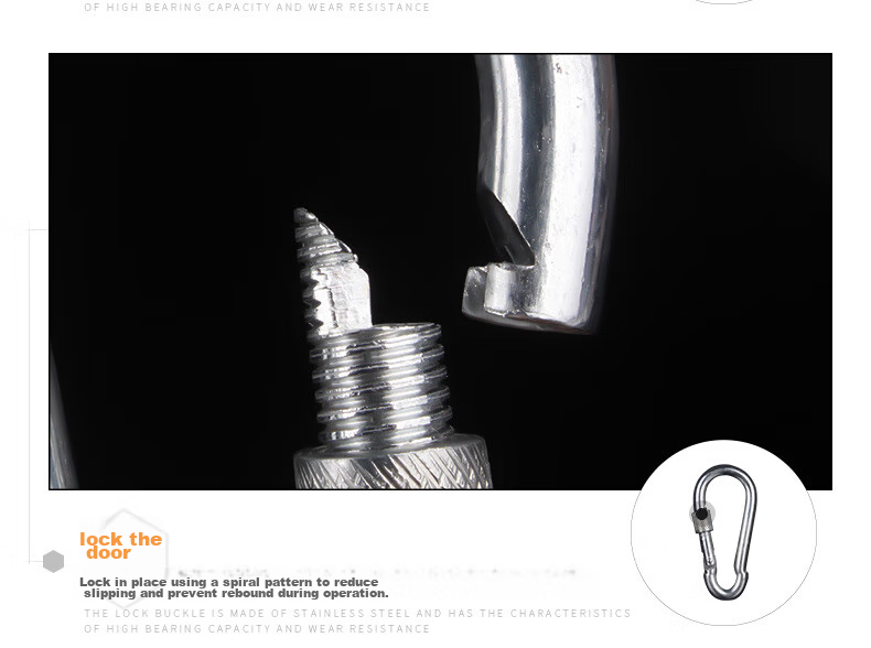 Golmud Safety Hook Carabiner, Main Lock for Dog Leash And Key, GM901 Spring Clip 7cm * 2 Pieces 9