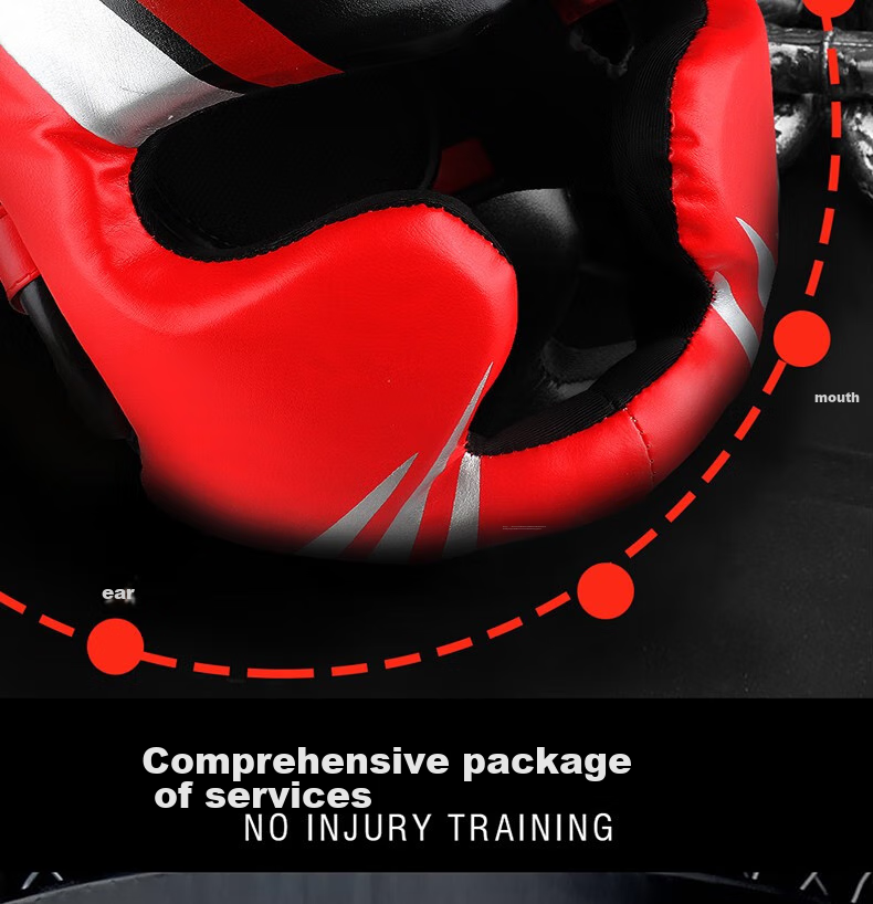 Jingpai Boxing Head Guard Professional Fighting Kickboxing Adult And Children's Boxing Monkey Face Helmet Full Protection Headgear 12