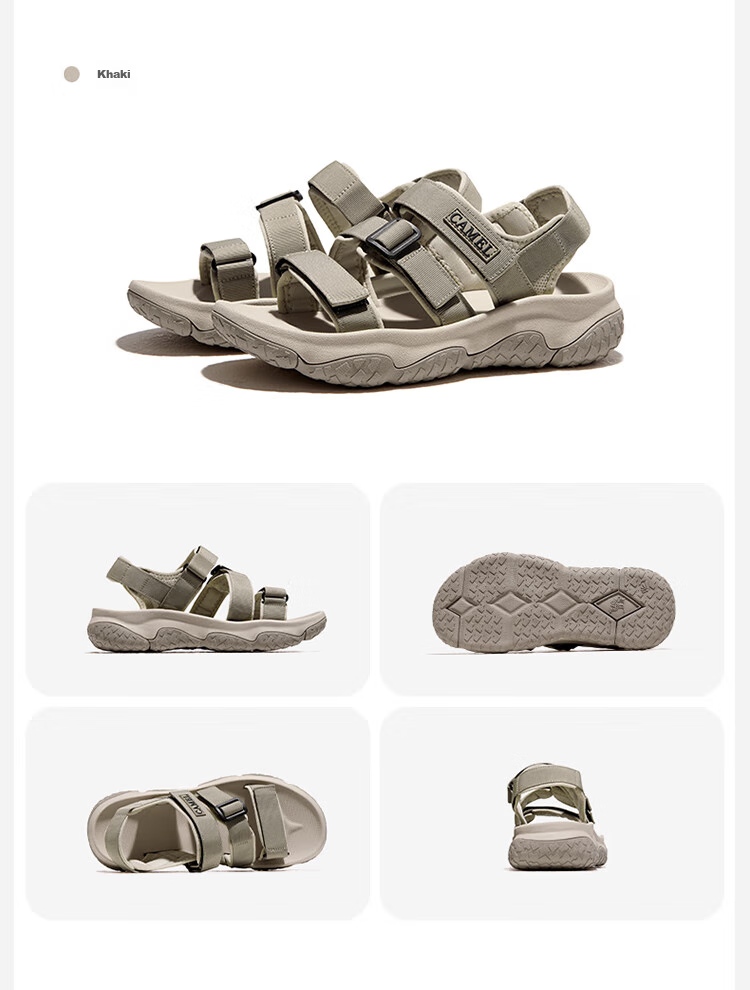 CAMEL Summer Outdoor Velcro Sandals for Men And Women, Quick-Drying Water Shoes for Stream Trekking And Beach, F24B162020 8