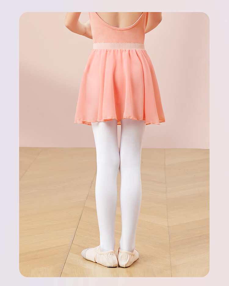 Aiwuge Dance Socks for Children, Girls' Autumn And Winter Medium-Thick Tights, White Leggings, Dance Exam Practice Socks, Size M 10