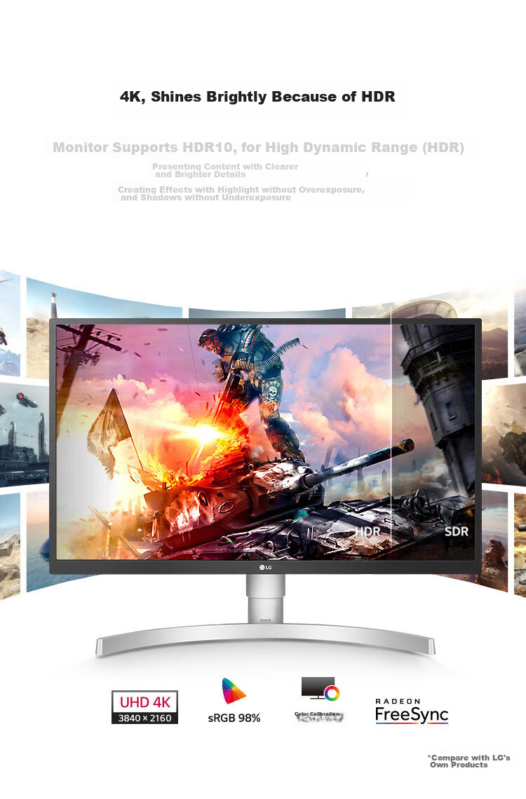 LG 27-Inch 4K Monitor IPS Type-C 90W Fast Charging HDR400 Built-In Speakers Computer Display Compatible with PS5 27UP850K 1