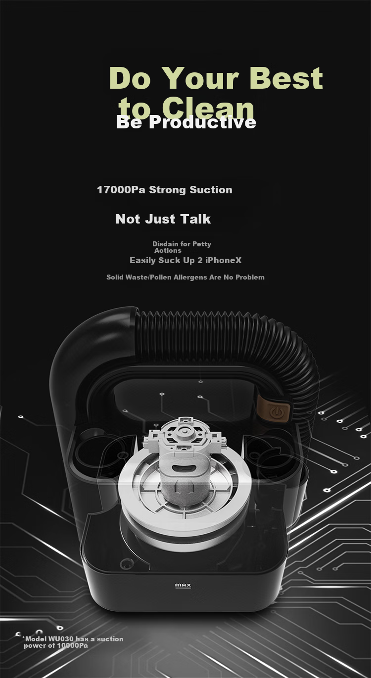 WORX 20V Lithium Battery Car Vacuum Cleaner WU035.9 (Bare Tool) Rechargeable for Car And Home Use 5