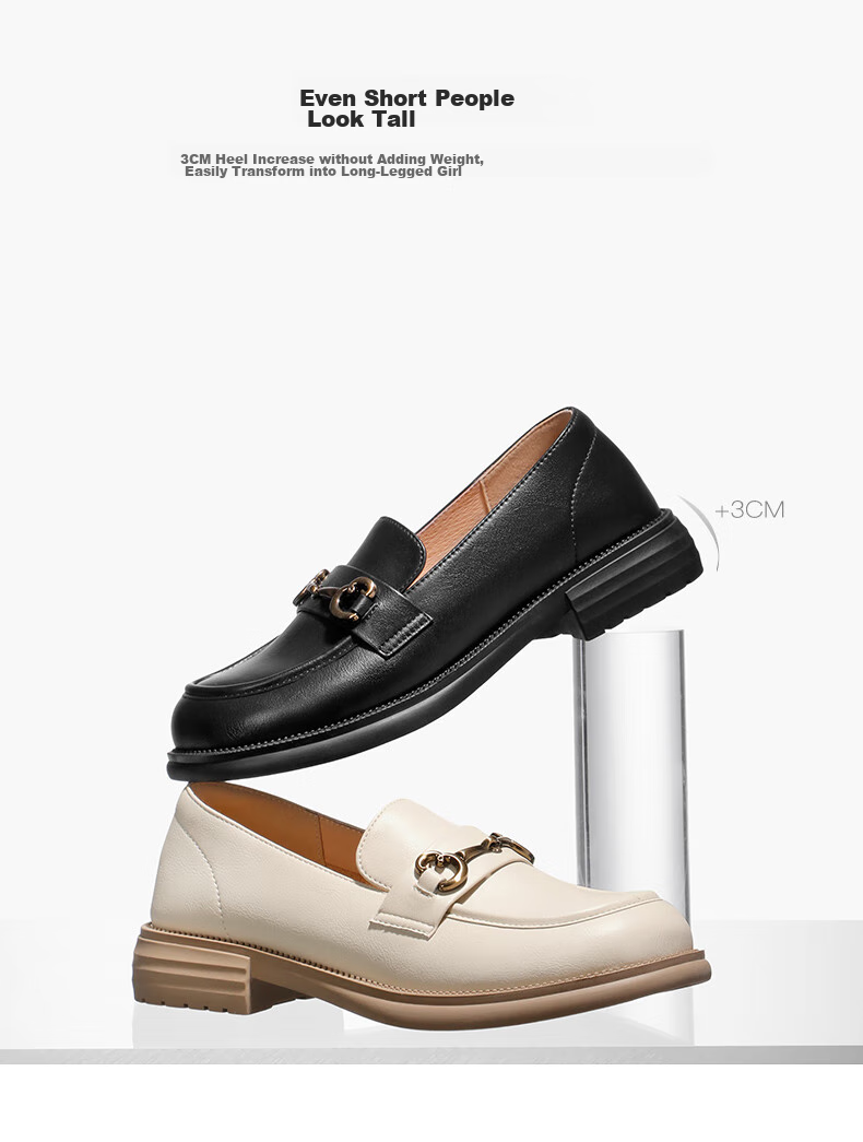 Belle Horsebit Loafers Women Spring 2026 Flat Versatile Shoes Z3B1DAA6 Black Size 34 5