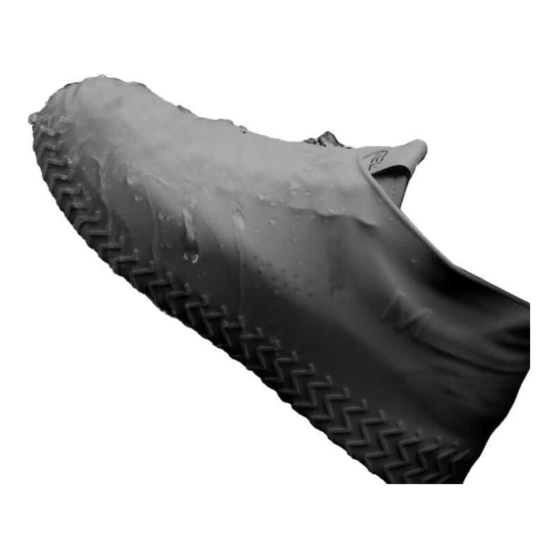 FOOTOPPO Silicone Rain Shoe Covers, Adult Waterproof Shoe Covers, Outdoor Rain Protection, Non-Slip, Wear-Resistant, Rain Boots for Children And Adults