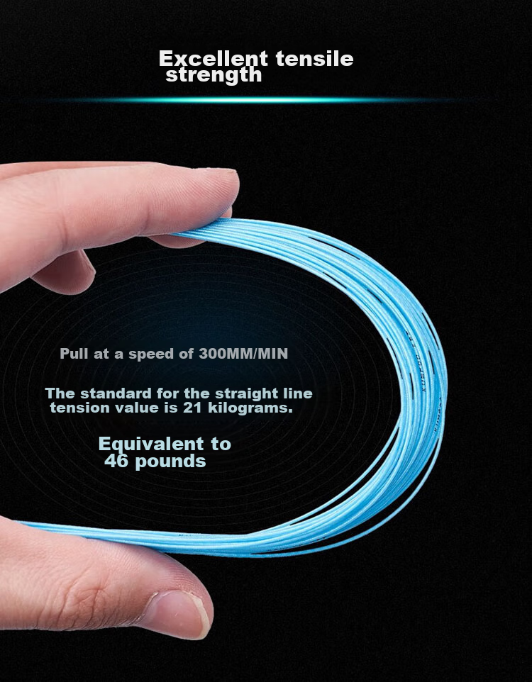 KUMPOO Badminton Racket String, High Elasticity, Durable, Ball Control, KS-58 KUMPOO String KS58, High Elasticity, Durable, Light Lake Blue 5