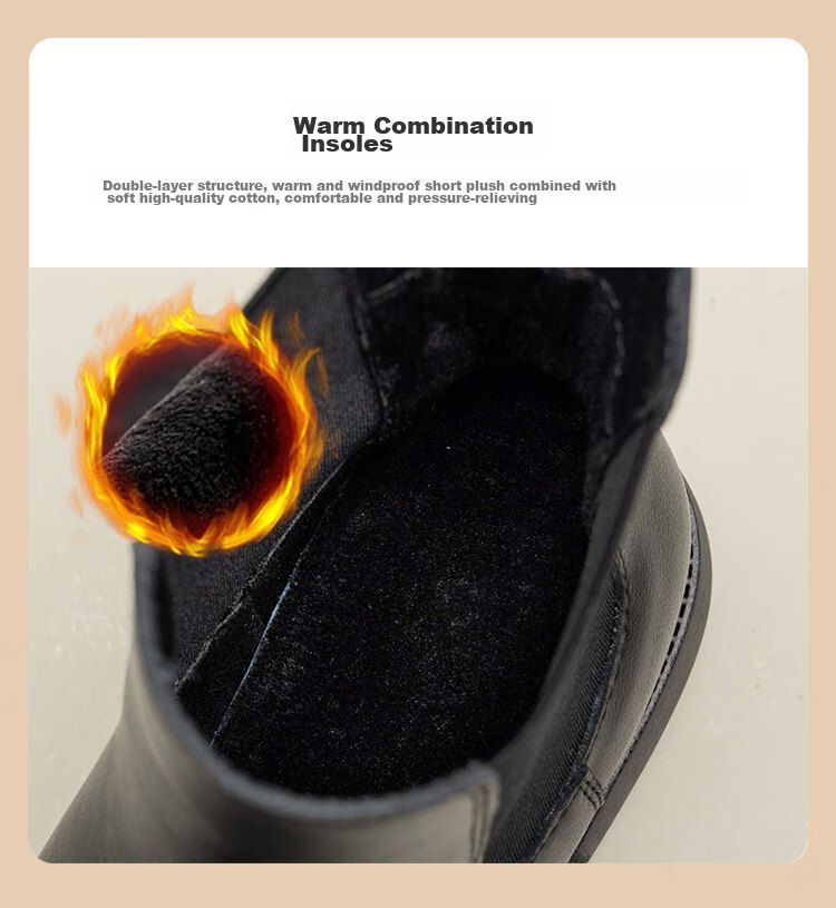 ZHR Flat Ankle Boots for Women, Autumn And Winter Simple British Style Chelsea Boots with Elastic Band, EH19 Black, Size 37 9