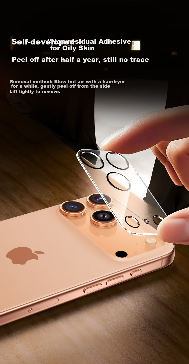 Baseus [AR Anti-Reflective | Full Lens Protection] IPhone 17 Pro Max Camera Lens Film, Apple 17 Pro Max Rear Camera Protective Film, High Definition, Scratch-Resistant, 2 Pieces Per Pack 10