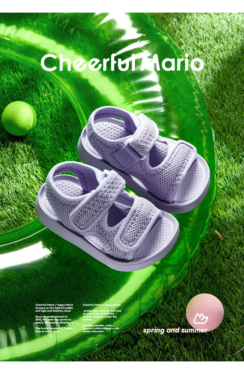 Cheerful Mario Children's Sandals for Boys And Girls, Summer Style for Older Kids, 2026 New Soft-Soled Non-Slip Beach Shoes for Toddlers And Young Childre 16