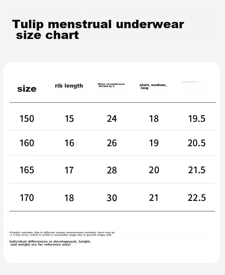 Dingguagua Girls' Menstrual Underwear, Leak-Proof Triangle Panties for Teenagers, Antibacterial Shorts for Primary And Secondary School Students, 2 Pairs, 6865, Size 170 13