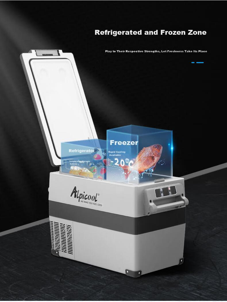 Alpicool CF35 Car Refrigerator, Dual-Use for Car And Home, Compressor Cooling, 12V Refrigeration And Freezing, Breast Milk Storage, Outdoor And Home Use Appliance 6