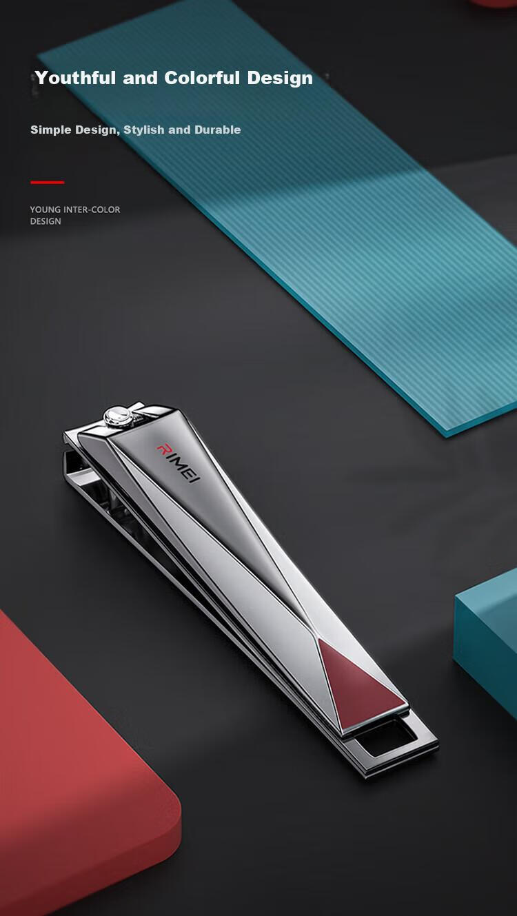 Jindarimei Nail Clipper, Large Size, Carbon Steel, Sharp And Durable, Adult Manicure Pliers, Nail File, Flat-Nose Nail Clipper, Nail File 9