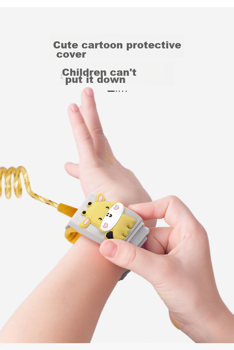 Hengkaili Children's Anti-Lost Strap with Leash, Baby Anti-Lost Wristband, Child Safety Device, Cartoon Password Lock, Anti-Lost Rope 7