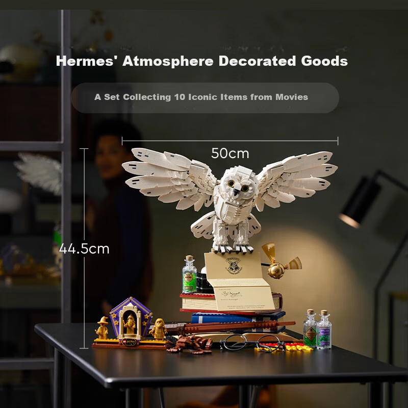 LEGO Building Blocks 76391 Hogwarts Classic Collection, Harry Potter Hedwig D2C Limited Edition, Home Decoratio
