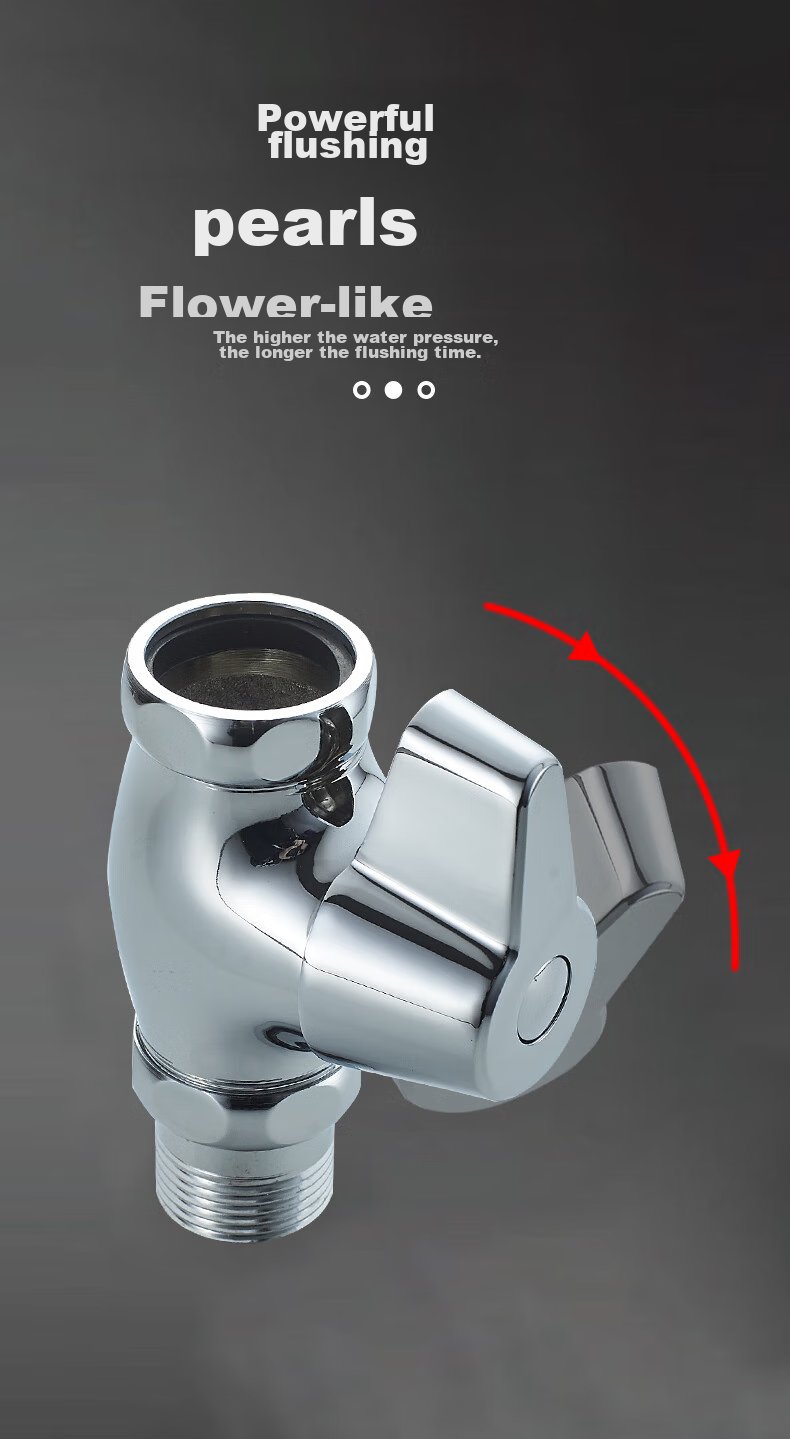 BSITN Toilet Foot Pedal Flush Valve, Squatting Toilet Foot-Operated Brass Flush Valve B5009 4