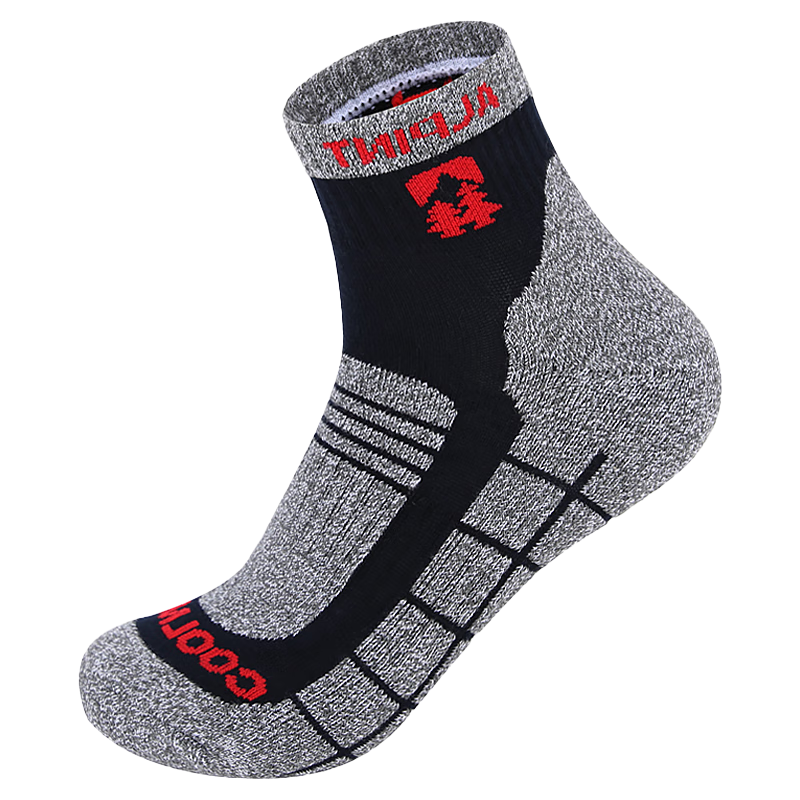 ALPINT MOUNTAIN Ermont Outdoor Hiking Socks for Men, Professional Mountaineering Socks, CoolMax Mid-Calf Quick-Drying Breathable Sports Socks